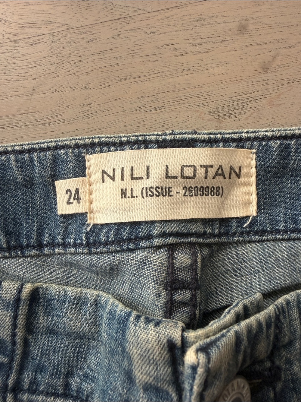 Nili Lotan Light Blue Luna Jeans - Picture 2 of 4